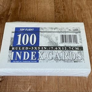 *free with purchase* index cards